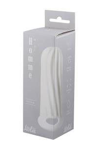 Насадка на фаллос Homme Wide White для 9-12 см 