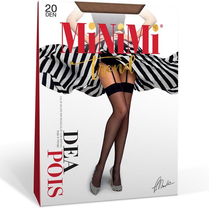 Черные чулки Dea Pois M/L