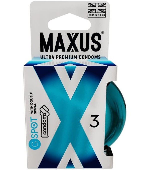 Презервативы MAXUS двойная спираль G Spot 3 шт