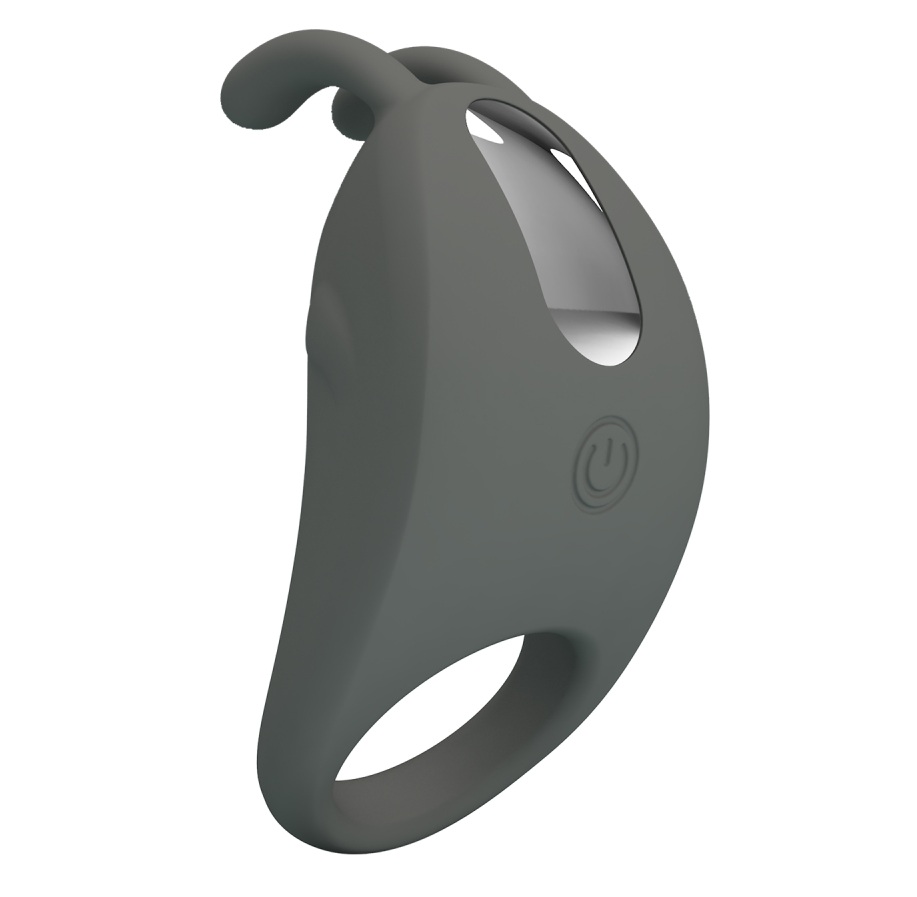 Эрекционное кольцо перезаряжаемое, с ушками, 7 режимов вибрации