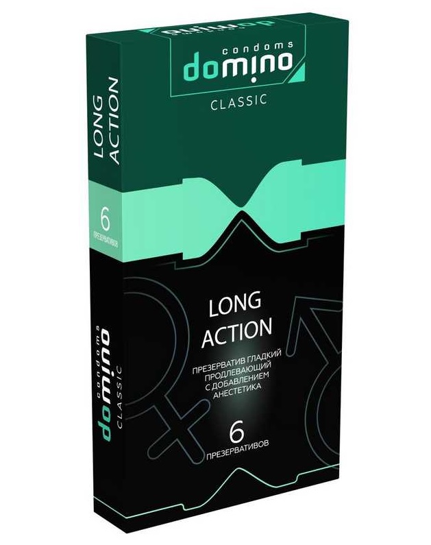 Продлевающие презервативы  DOMINO CLASSIC 6 шт