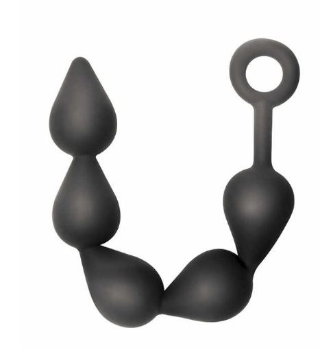 Анальная цепочка Black Super Beads