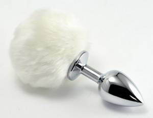 Пробка из металла с зайчим хвостиком 