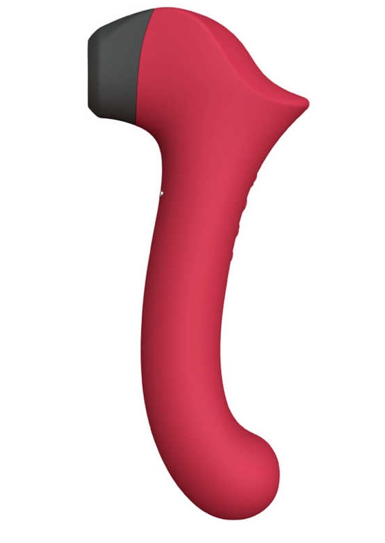 Двухсторонний стимулятор клитора с подогревом Halo 2 Бордо