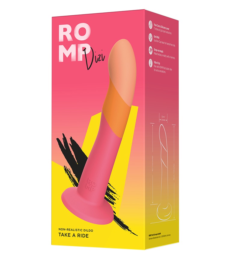 Фаллоимитатор Romp Dizi 18 см с присоской