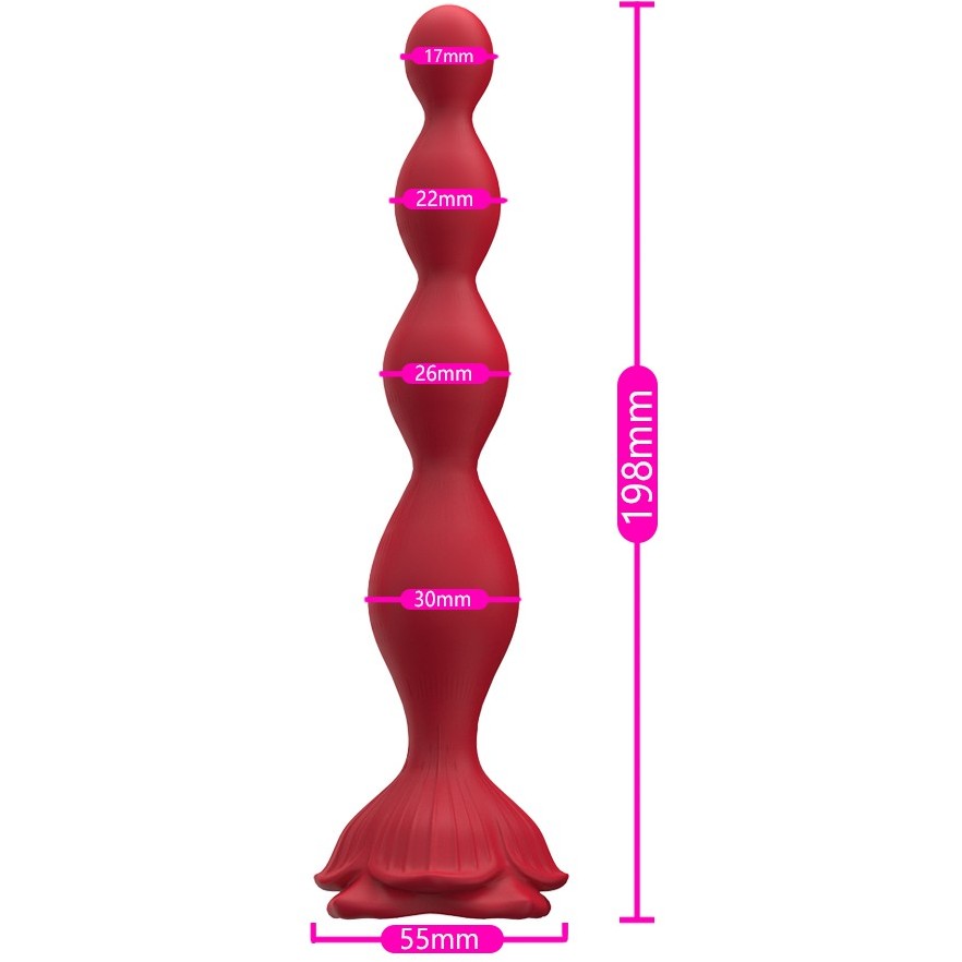 Анальная виброелочка Роза