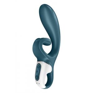 Вибратор с двойной стимуляцией Satisfyer Hug Me Grayblue 