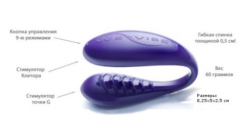 Стимулятор для двоих We-Vibe 2 фиолетовый