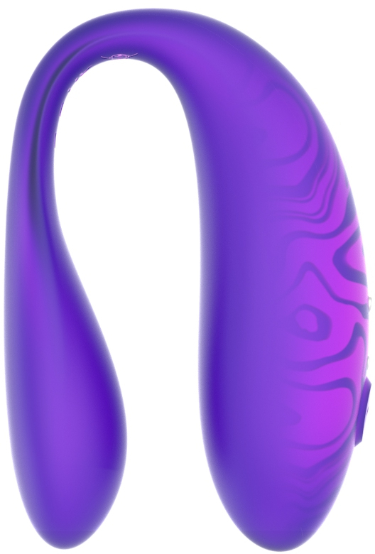 Парный вибромассажер Amovibe TWIN+ фиолетовый с пультом и приложением