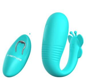 Бирюзовое поступательное виброяйцо 