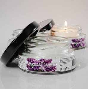 Массажная свеча SGAN с эфирными маслами сирени 50 мл 