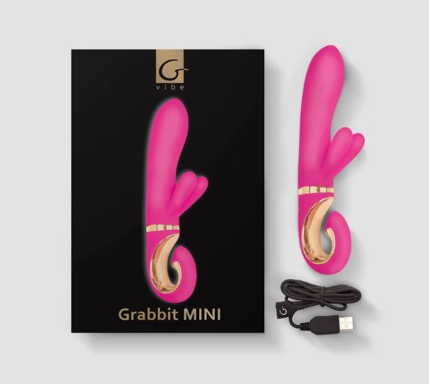 Розовый мини вибратор для женщин Grabbit Candy