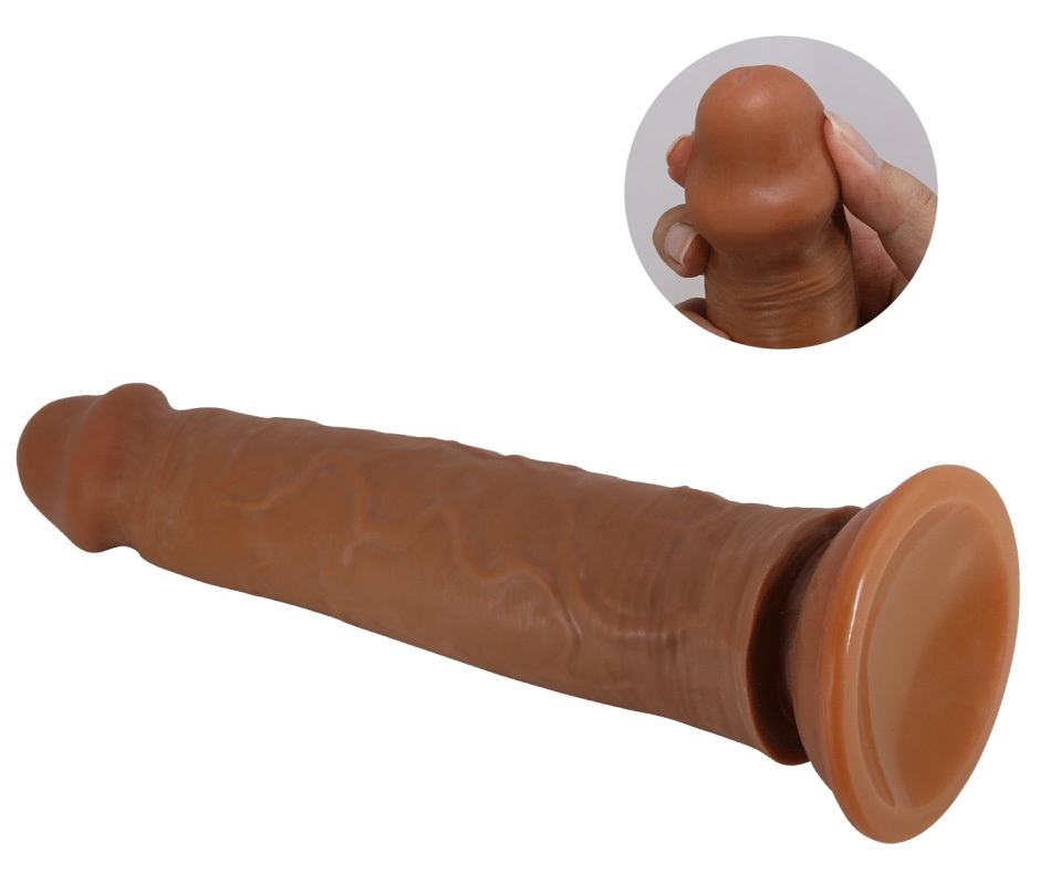 Фаллос с подвижной кожей мулат Sharife