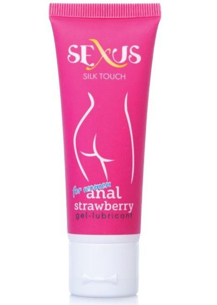 Анальный  гель Sexus  с ароматом клубники 