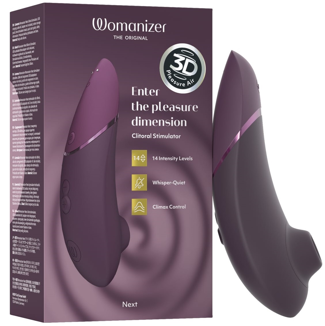 Клиторальный стимулятор Womanizer Next темно-фиолетовый