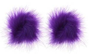 Пэстисы с пушком фиолетовые 