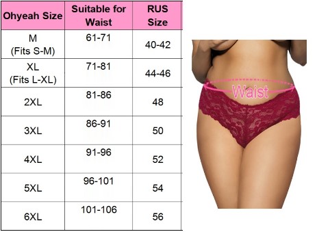 Пояс для чулок розовый и трусики 2XL