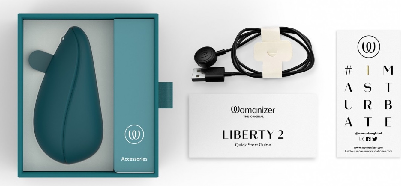 Клиторальный стимулятор Womanizer Liberty 2 бирюза