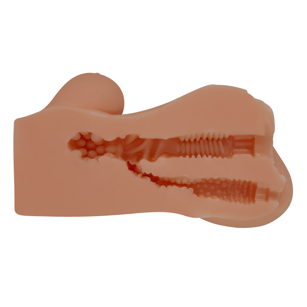 Двойной  мастурбатор мулатка Hannah