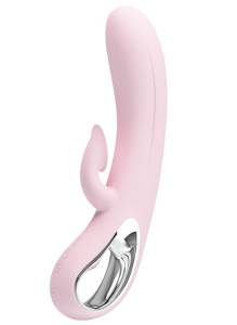Вибратор-кролик с вакуумной стимуляцией клитора розовый 