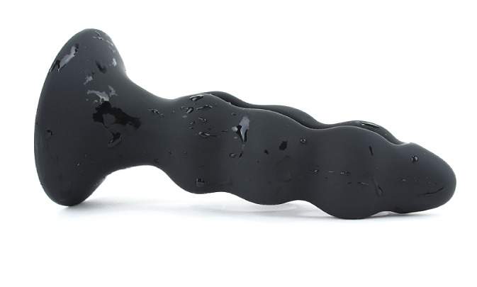 Анальная пробка с отверстиями черная