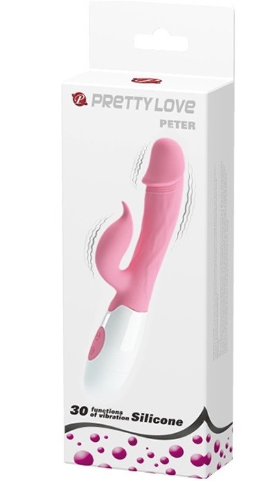 Розовый вибромассажер Peter