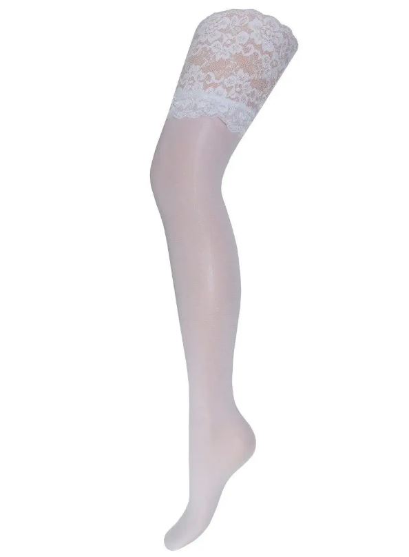 Чулки белые 4