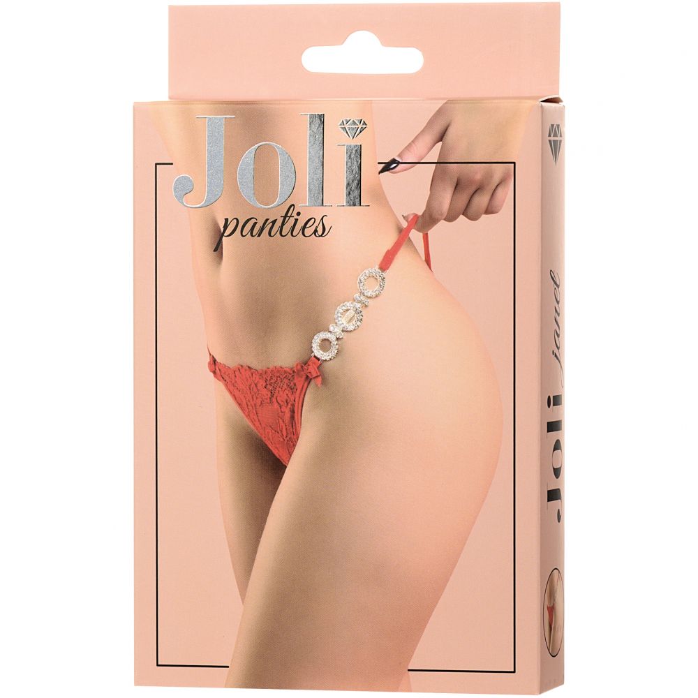 Красные трусики со стразами Joli Janet OS