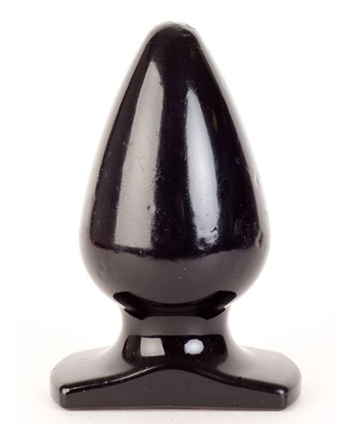 Большая черная анальная пробка Lage size butt plug