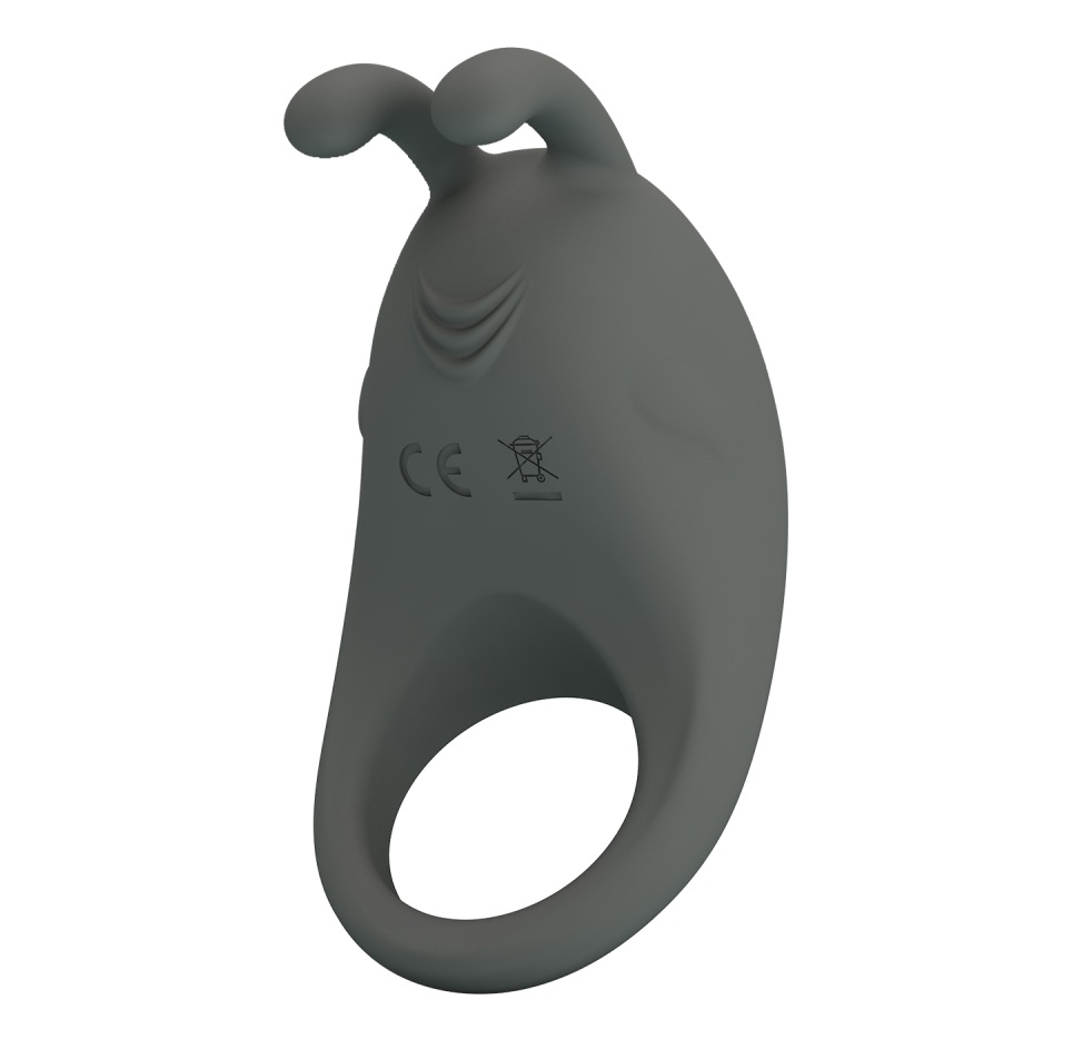 Эрекционное кольцо перезаряжаемое, с ушками, 7 режимов вибрации