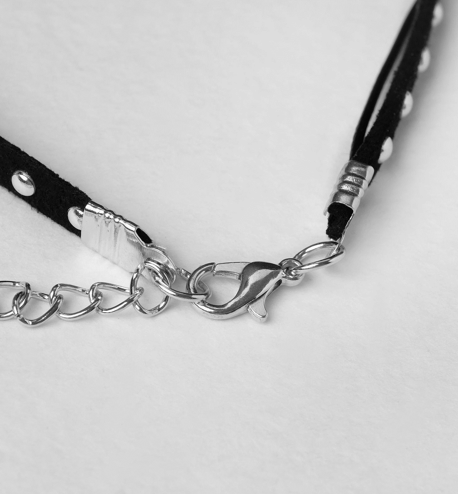 Двойной чокер с кристаллом