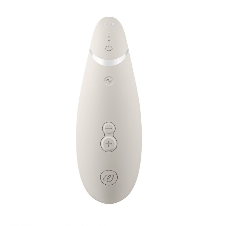 Серый клиторальный стимулятор Womanizer Premium 2