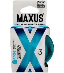 Презервативы MAXUS двойная спираль G Spot 3 шт 