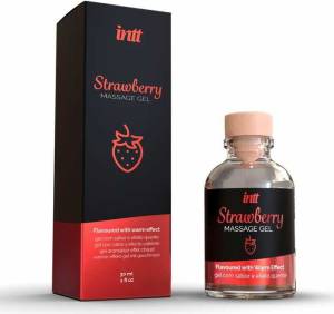 Разогревающий гель для интимного массажа Strawberry 30 мл 