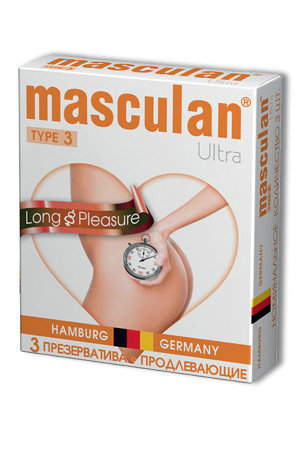 Презервативы Masculan Ultra Long Pleasure 3шт