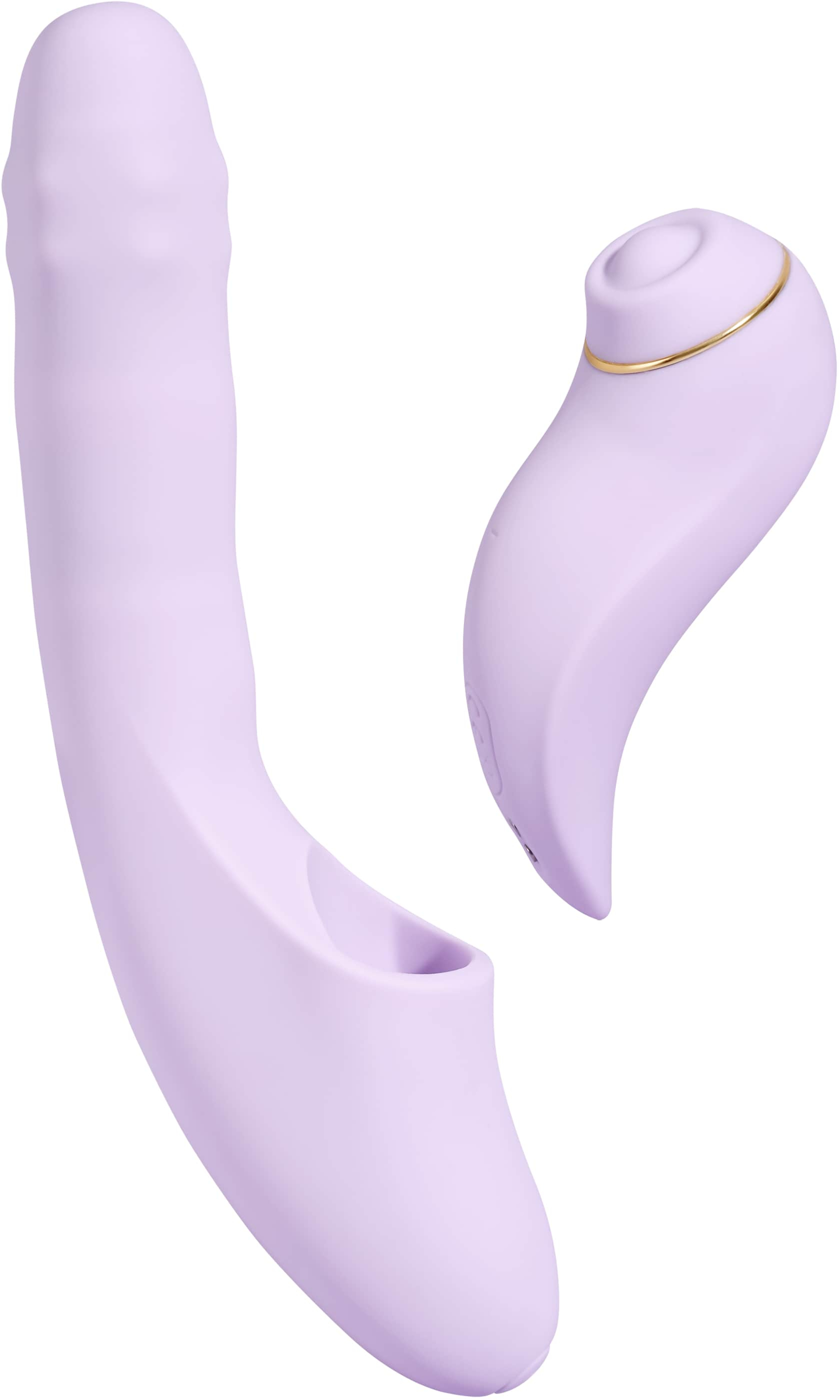 Интерактивный вибромассажёр Svakom 2в1 DuoGlow с нагревом