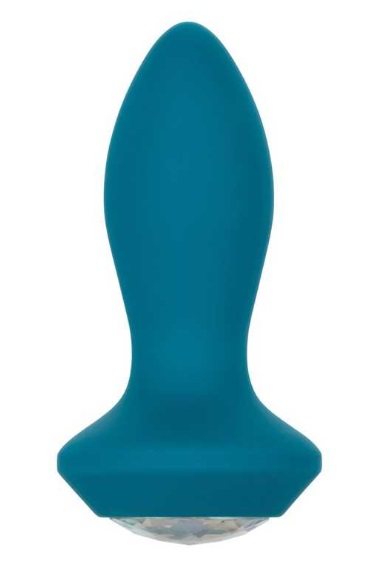 Вибропробка с кристаллом голубая USB