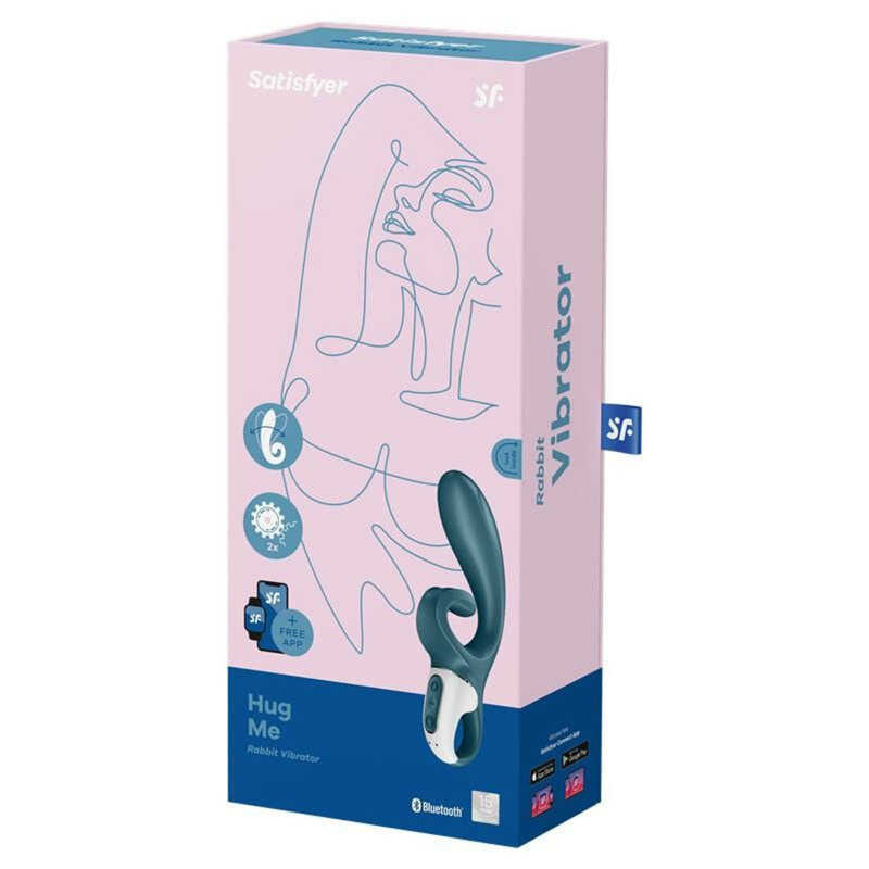 Вибратор с двойной стимуляцией Satisfyer Hug Me Grayblue