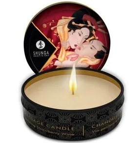 Массажная свеча SHUNGA Клубничное вино 30 мл 