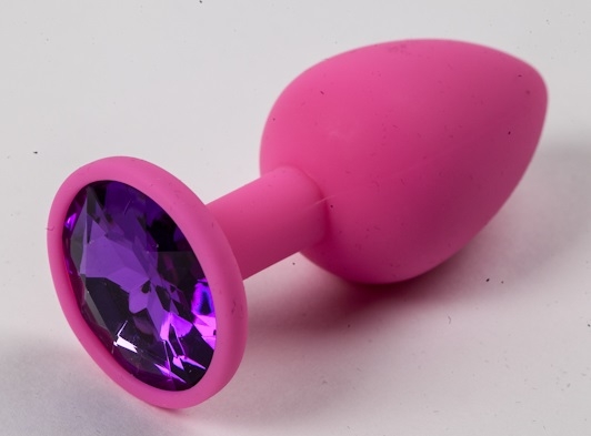 Розовая анальная пробка Large Purple