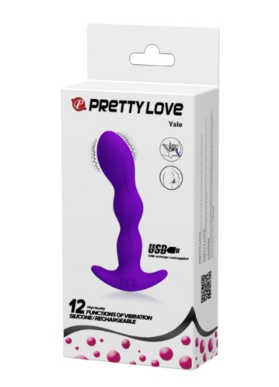 Силиконовый анальный стимулятор purple