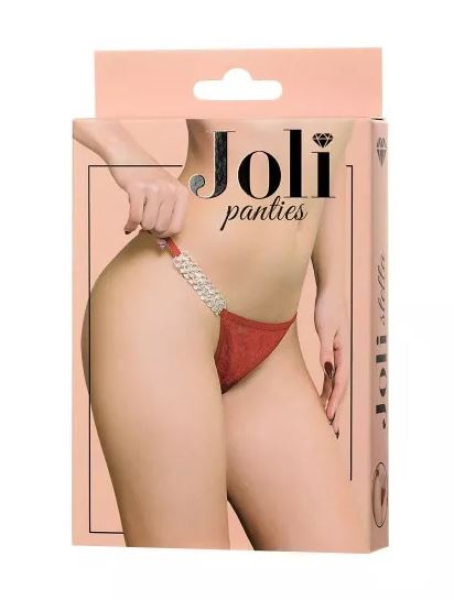Красные трусики с цепочками Joli Stella