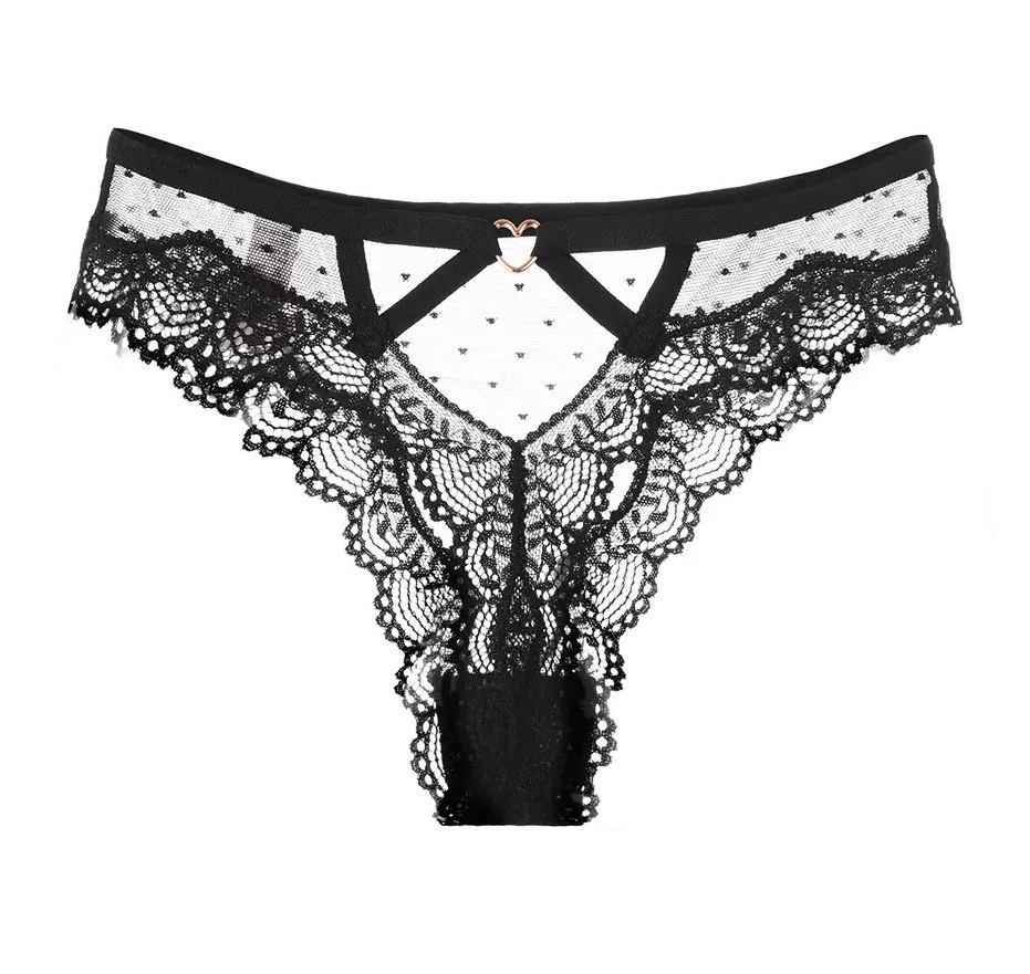 Кружевные трусики с сердечком S/M