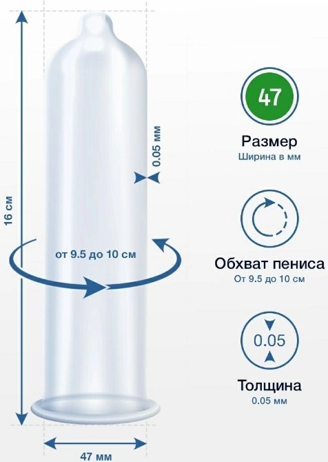 Презервативы MY.SIZE №1 размер 47 