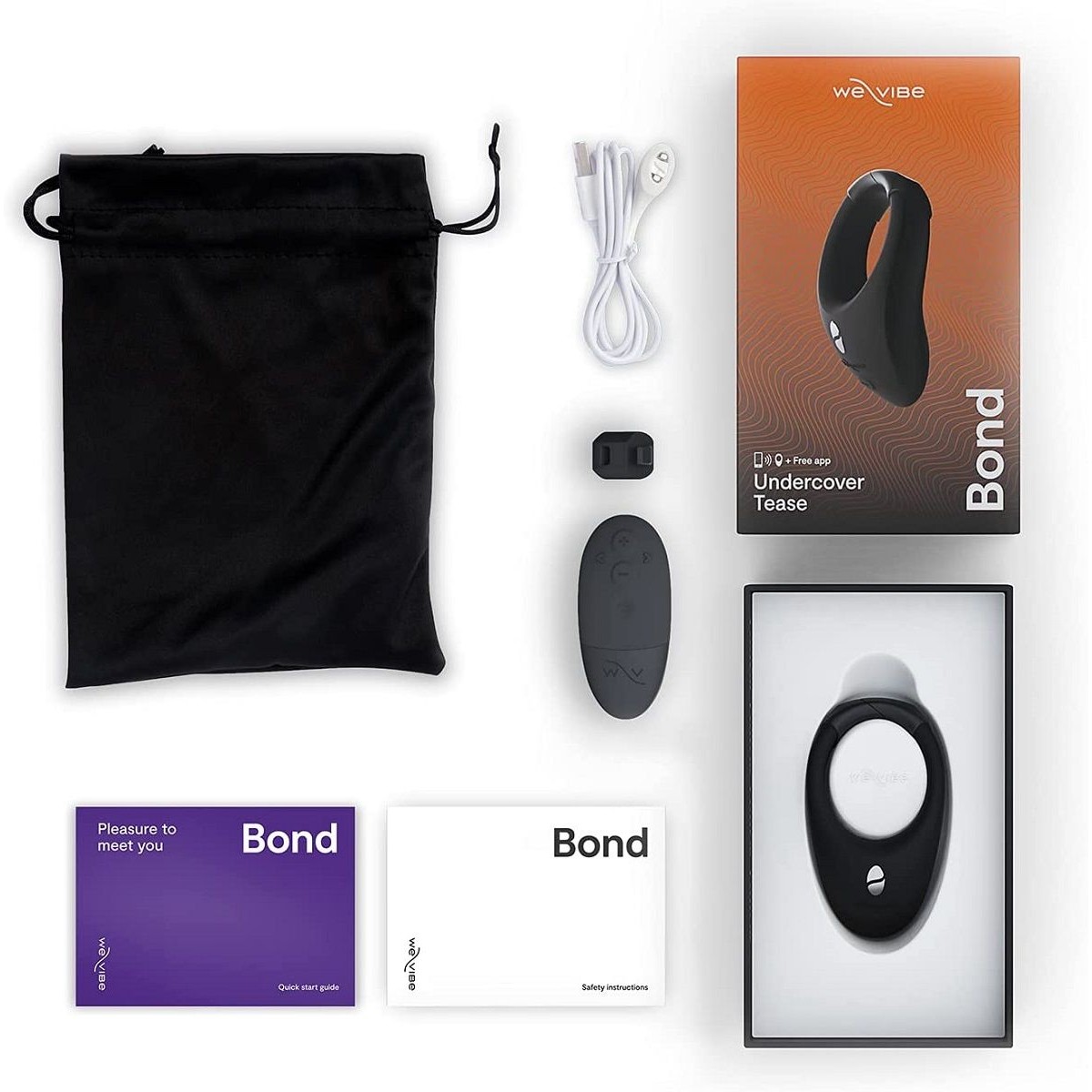 Эрекционное виброкольцо WE-VIBE Bond с пультом управления