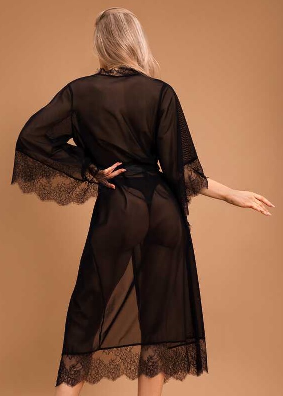 Элегантный пеньюар с  кружевом L/XL
