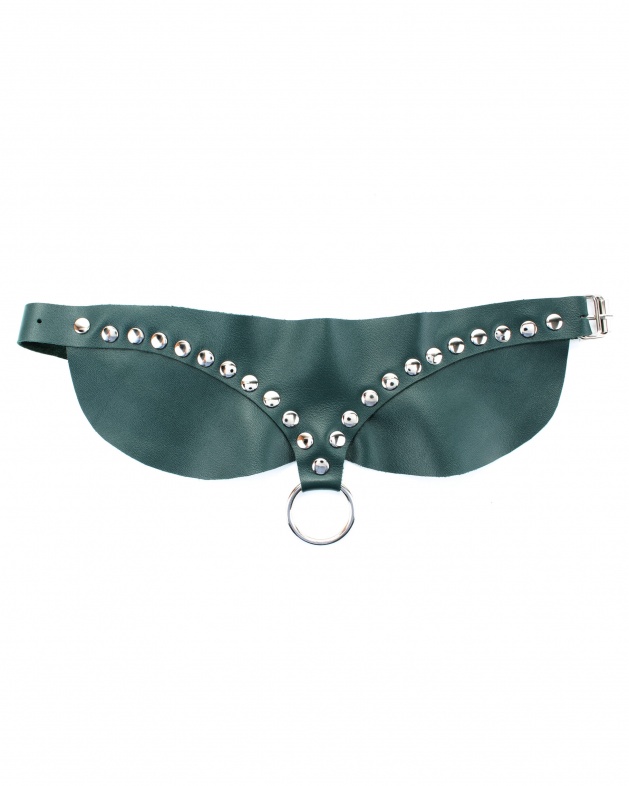 Ошейник широкий изумруд
