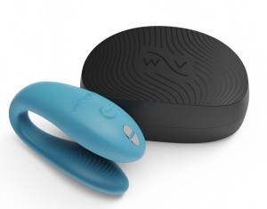 Вибромассажер для пар We-Vibe Sync Go blue