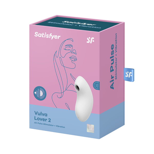 Белый вакуумный стимулятор Satisfyer Vulva Lover 2