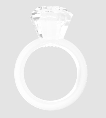 Эрекционное кольцо с кристаллом Diamond 